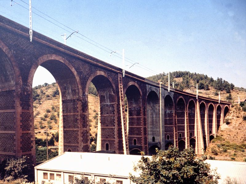 Panoràmica del viaducte dels Masos.