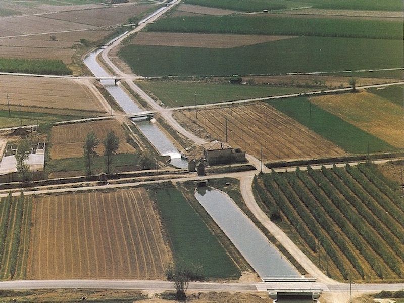 Vista aérea del canal.