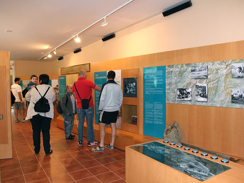 Mapes del Museu Hidroelèctric de Cabdella.